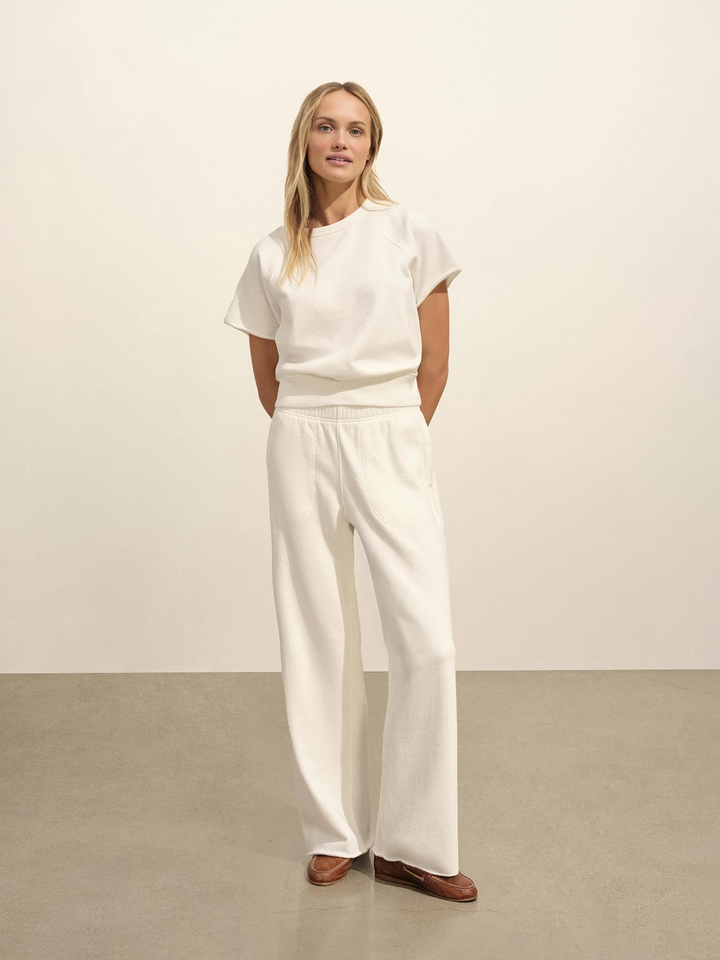 Tropez Terry Cloth Wide Leg Pant