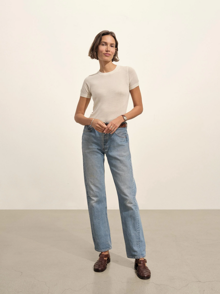 Featherweight Silk Cashmere Tee