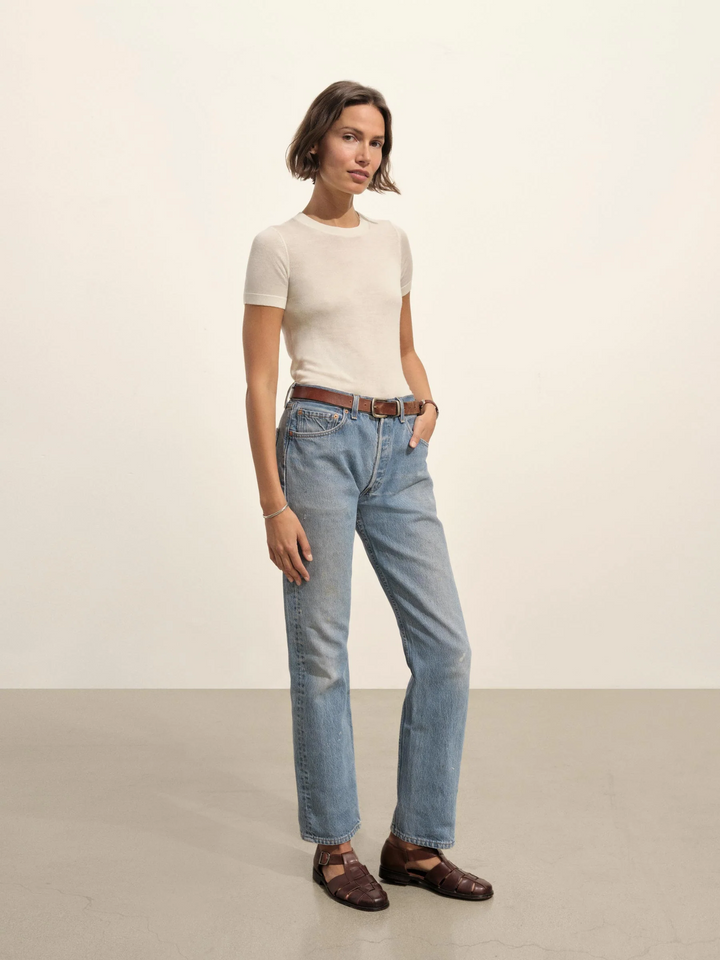Featherweight Silk Cashmere Tee